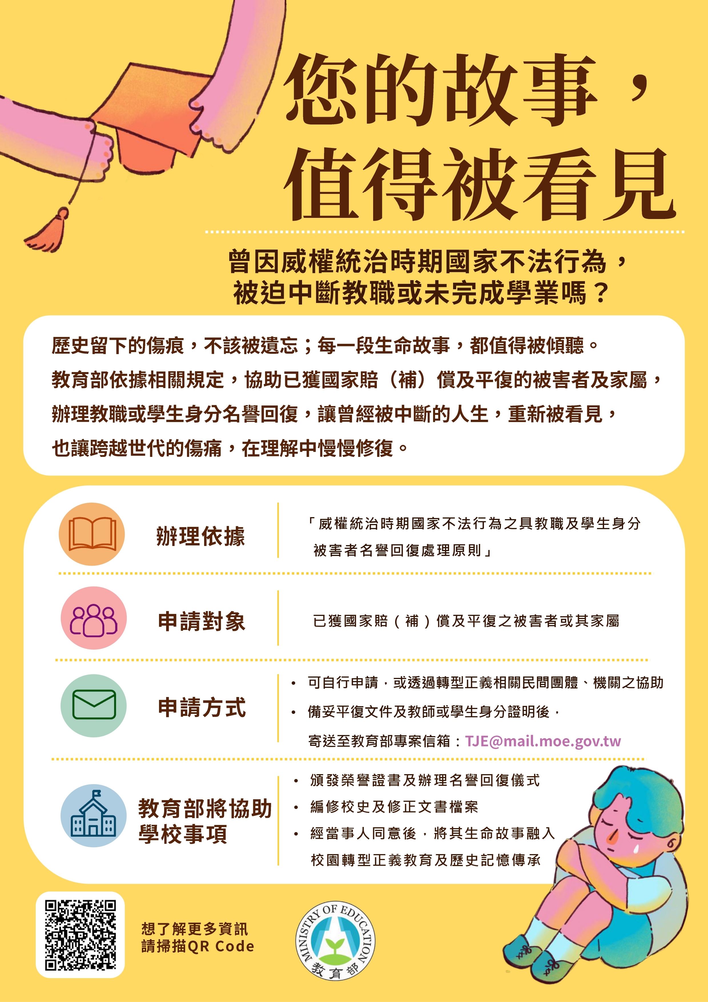 威權統治時期國家不法行為之具教職及學生身分被害者名譽回復處理原則