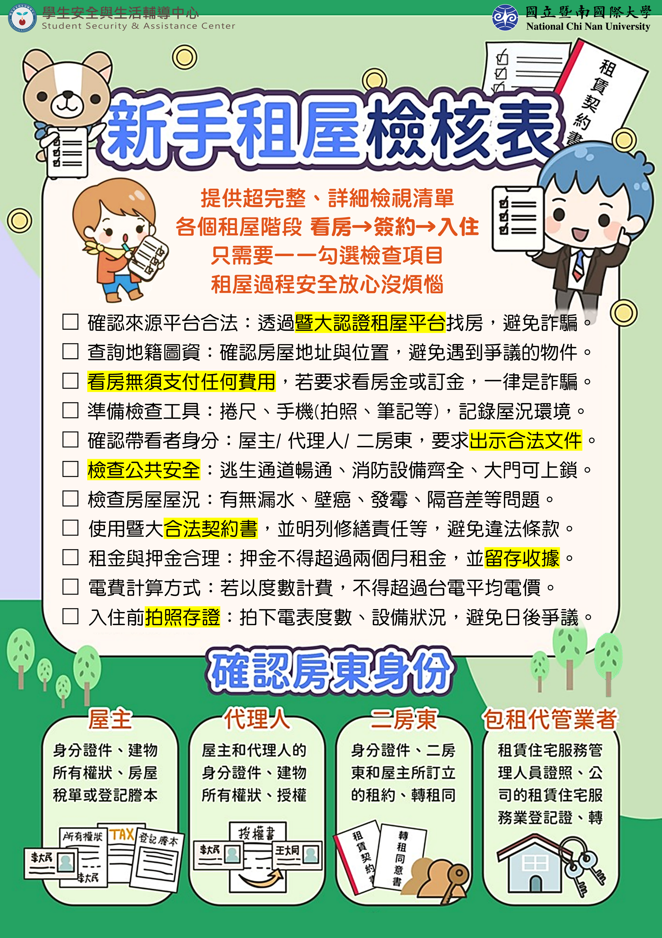 Link to 租屋檢核表